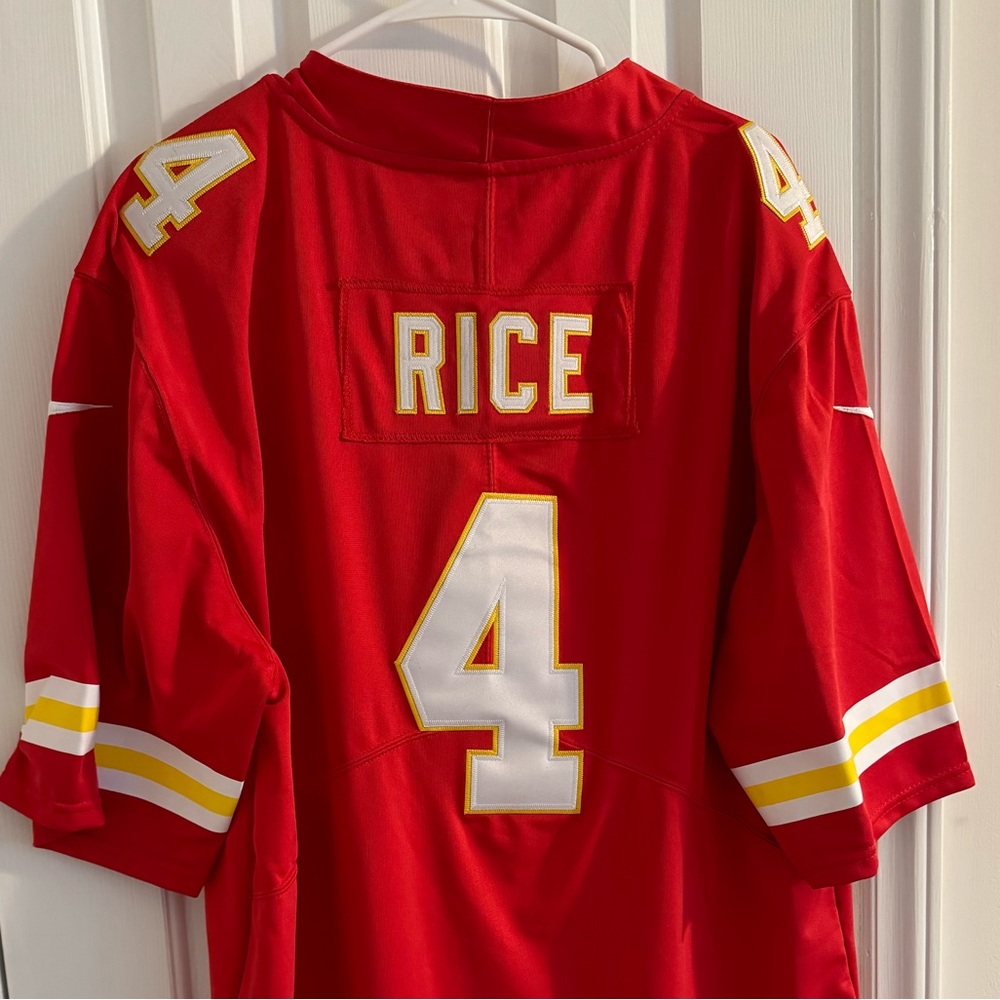 Rice #4 Chiefs Jersey XL
